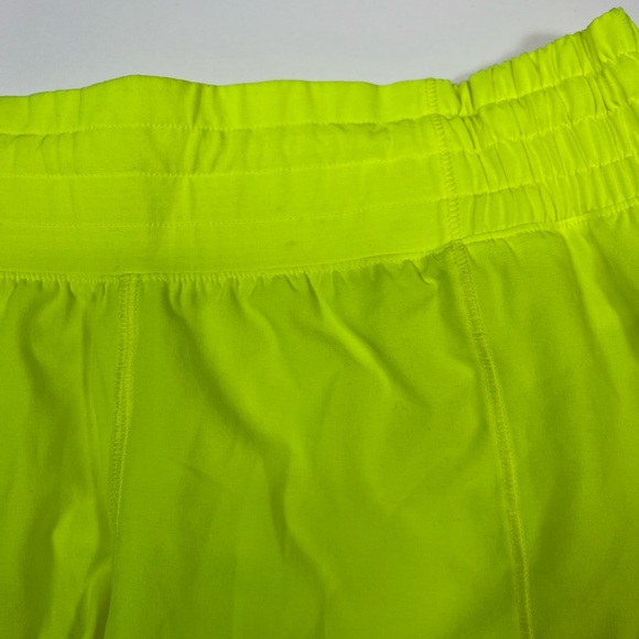 Lululemon Hotty Hot Shorts 4” High Rise Highlighter Yellow Women’s Size 6 - Picture 2 of 12